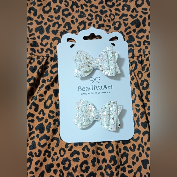 The Children's Place Brown Leopard Print Dress With 1 Pair Of Bows✨✨ - Picture 6 of 6